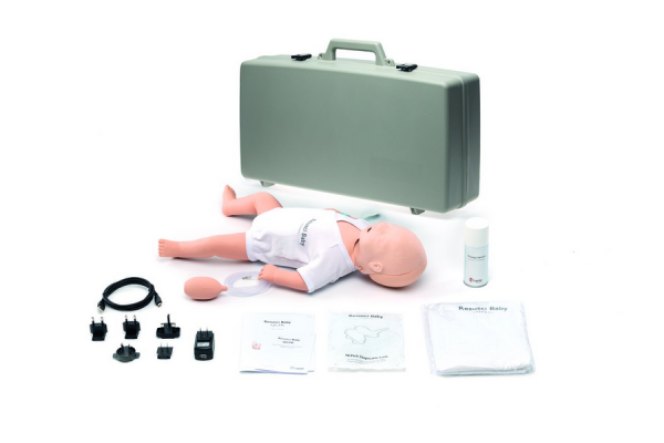 Fantom do nauki resuscytacji Laerdal Resusci Baby QCPR AW z głową do płytkiej intubacji 162-01260